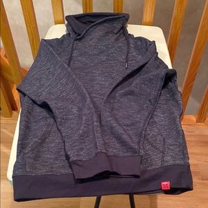 MBX Denim Wear long sleeve turtleneck pullover shirt. Color: Navy. Size: M